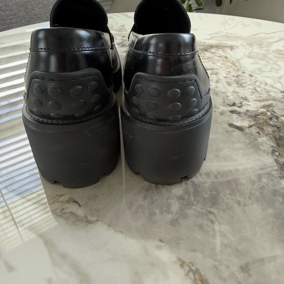 Tod's Black Chunky Heel Loafers MOST BEAUTIFUL 🎩 - Picture 11 of 11